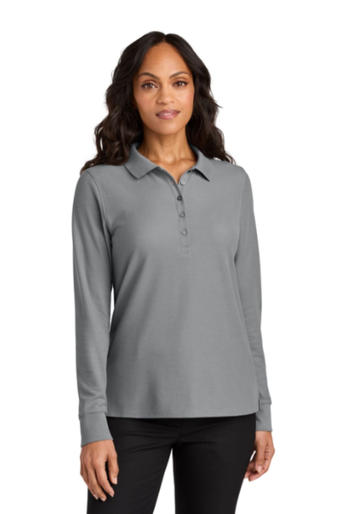 Port Authority® Women’s Wearever Signature Pique Long Sleeve Polo