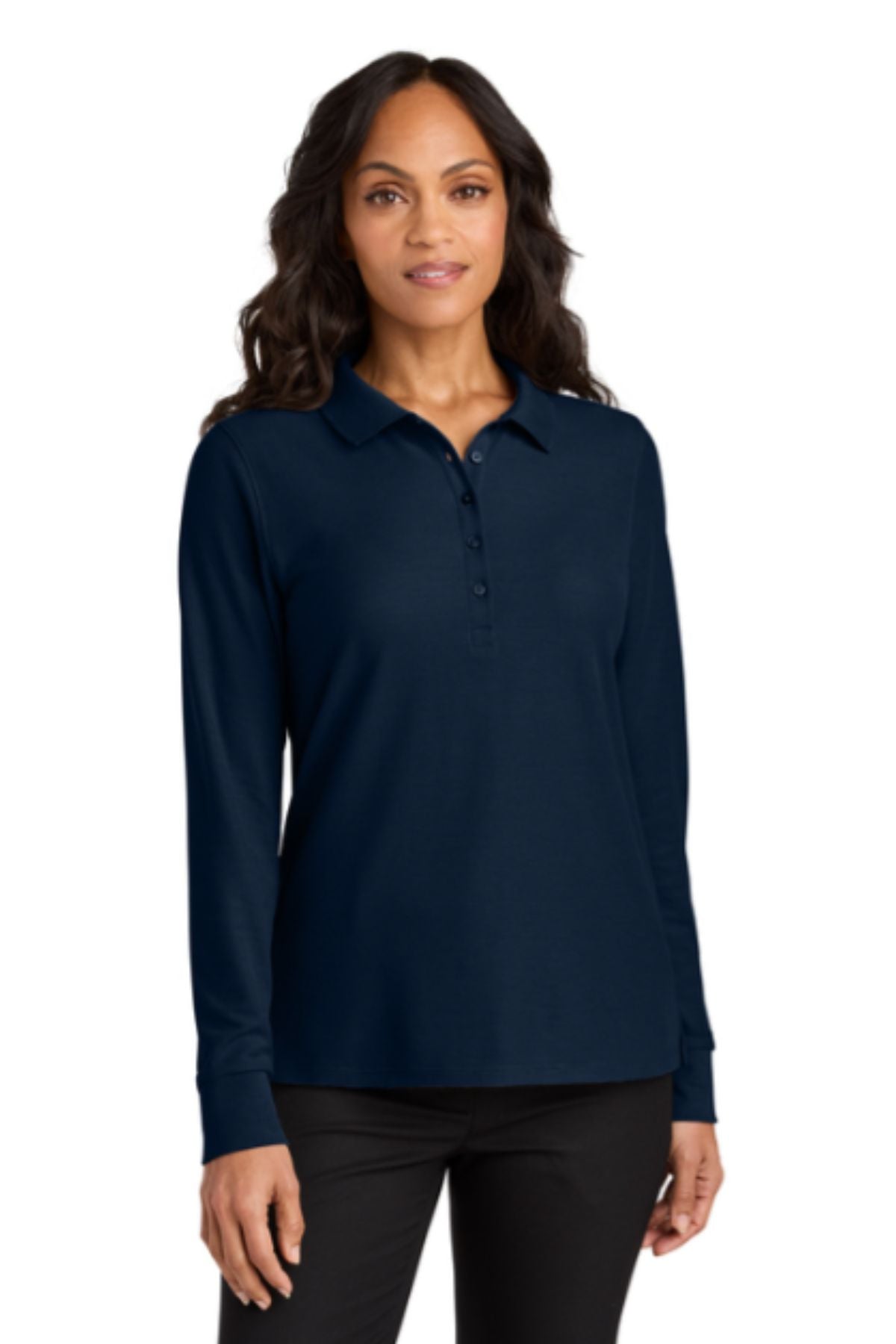 Port Authority® Women’s Wearever Signature Pique Long Sleeve Polo