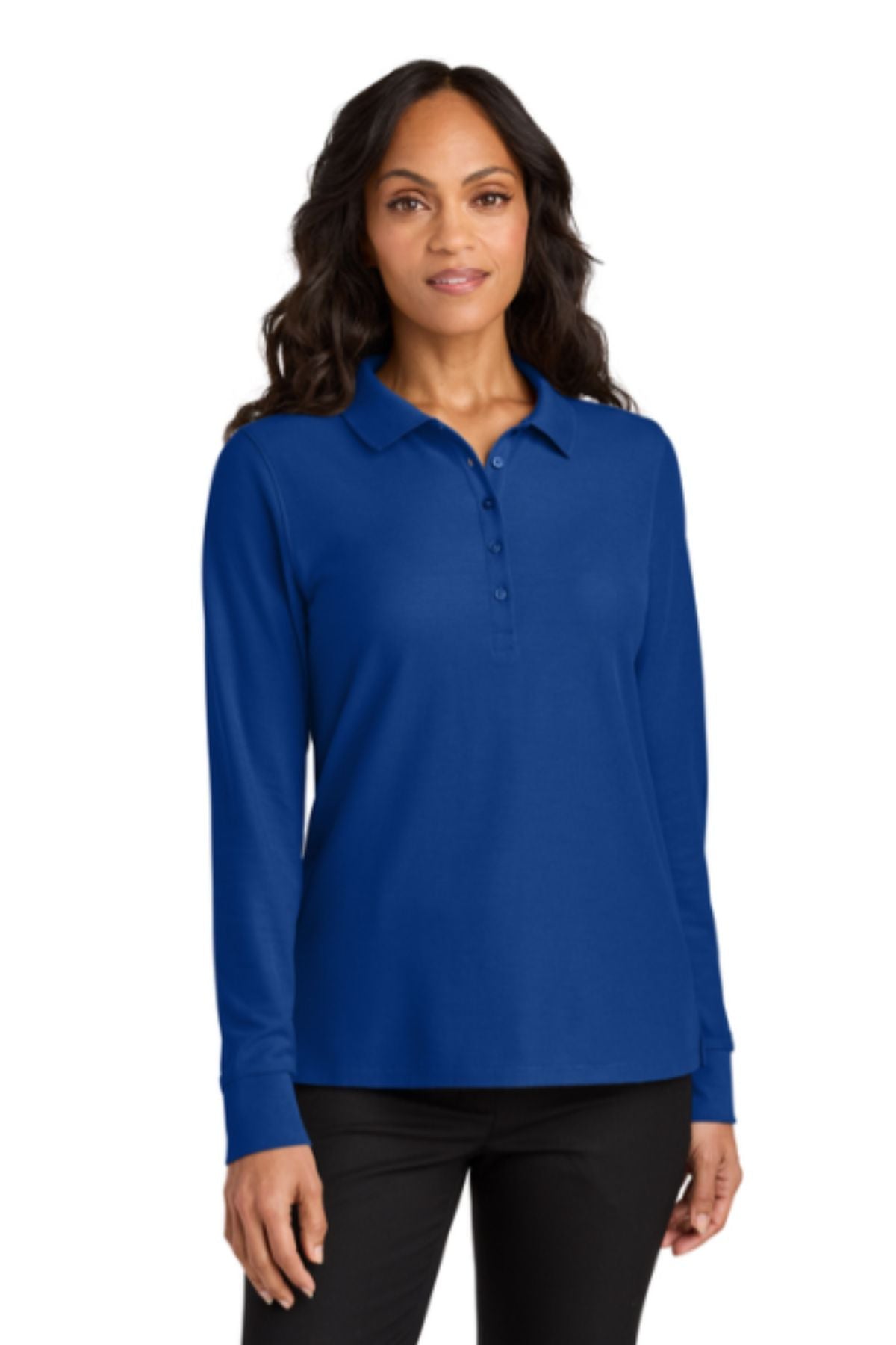 Port Authority® Women’s Wearever Signature Pique Long Sleeve Polo