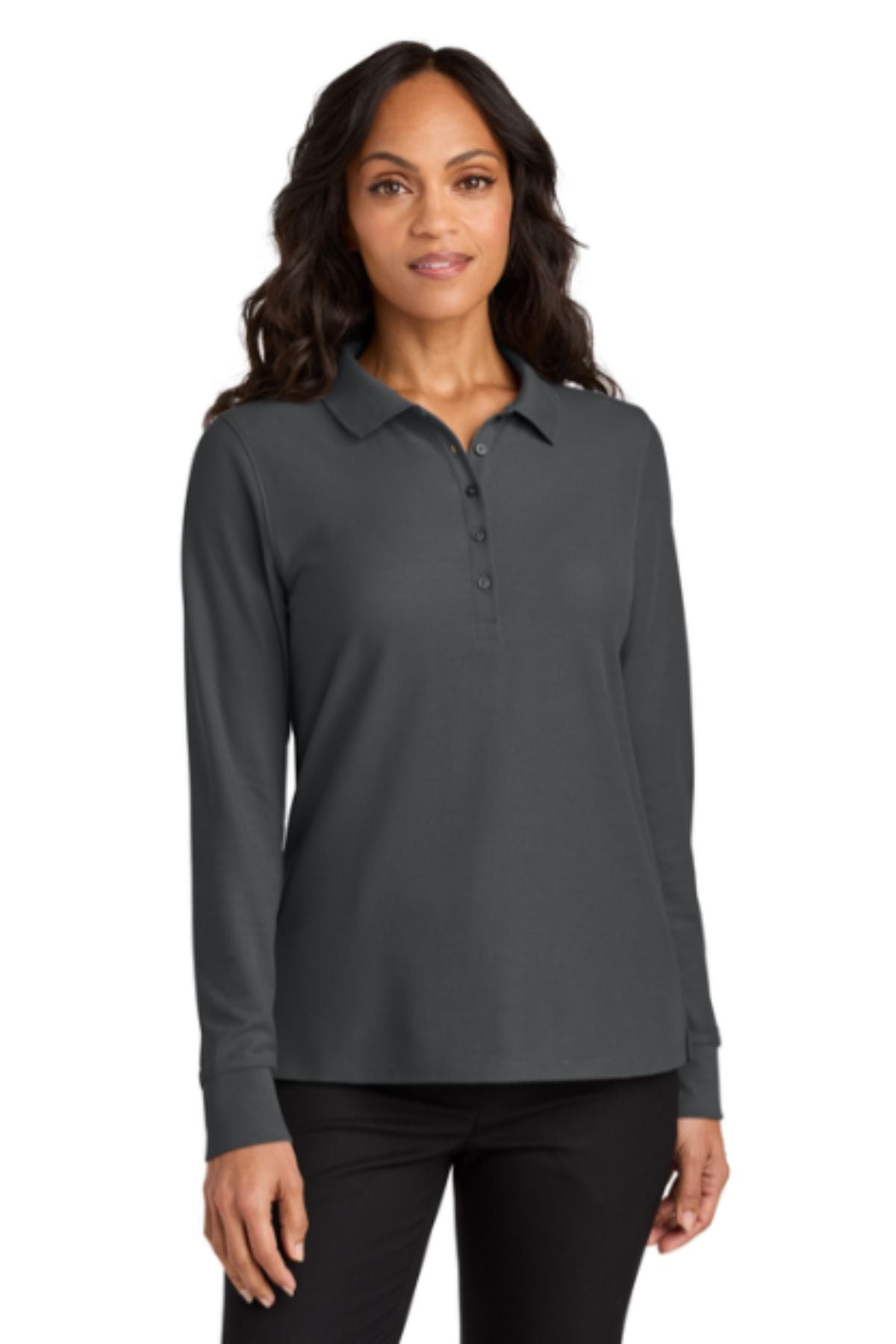 Port Authority® Women’s Wearever Signature Pique Long Sleeve Polo