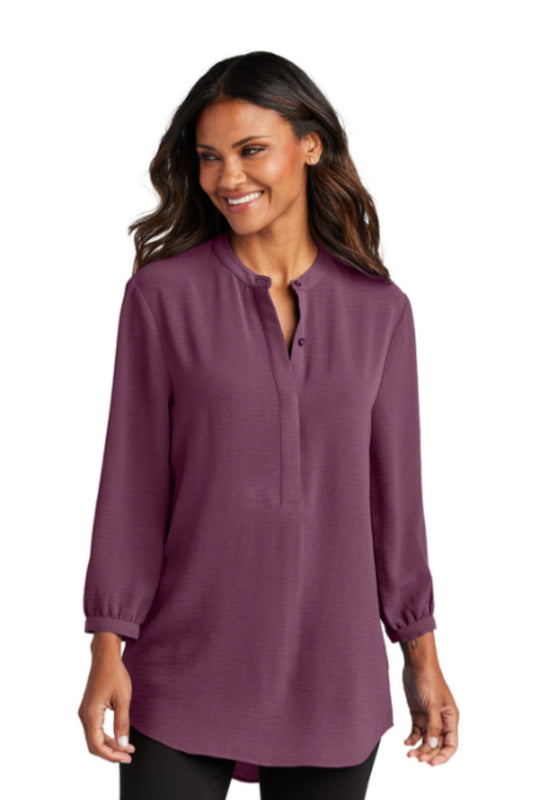 Port Authority® Women's 3/4-Sleeve Textured Crepe Tunic