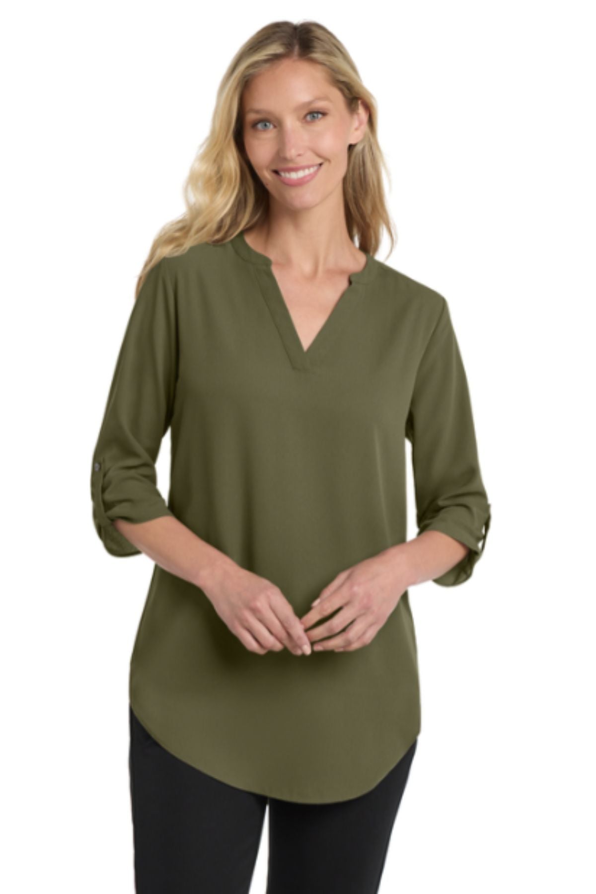 Port Authority® Women's 3/4-Sleeve Tunic Blouse