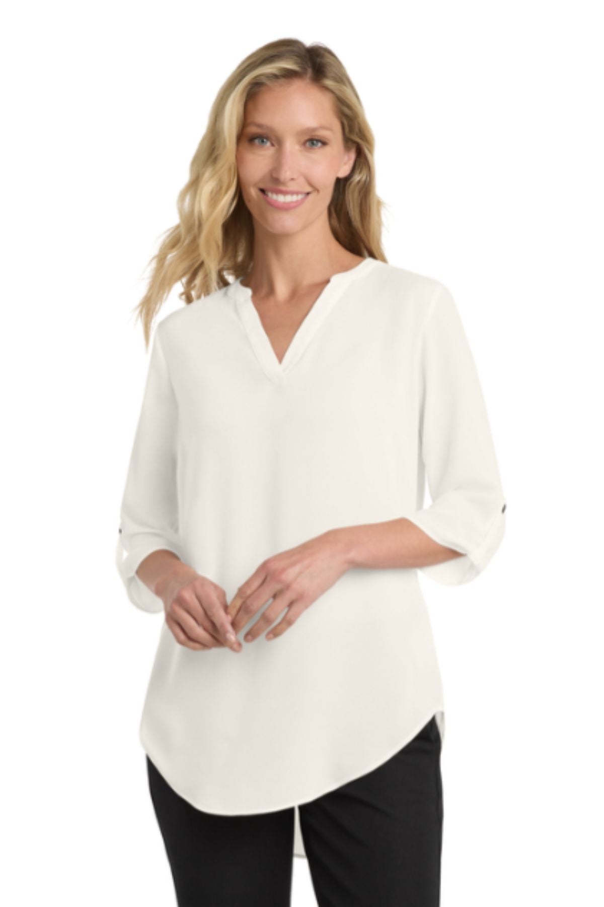 Port Authority® Women's 3/4-Sleeve Tunic Blouse