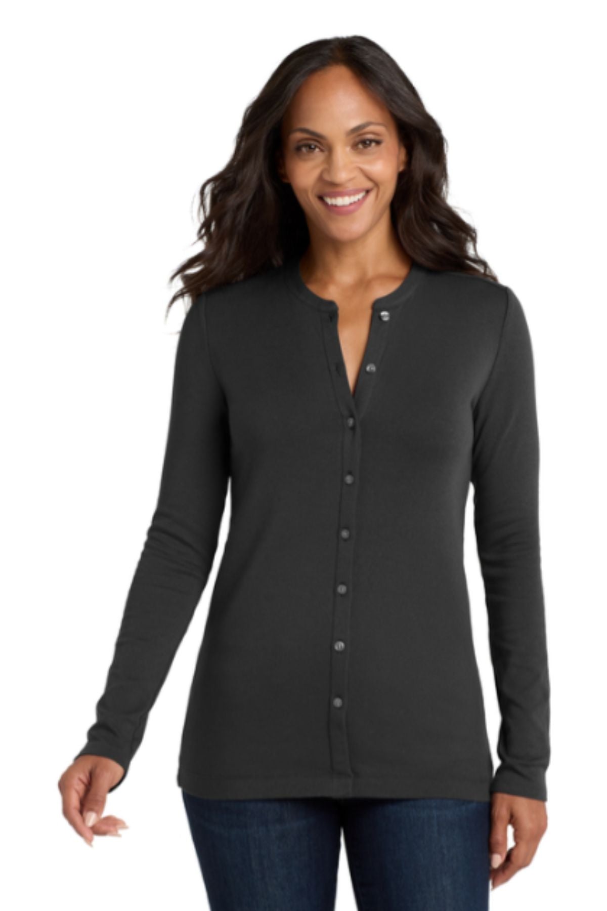 Port Authority® Women's Concept Stretch Button-Front Cardigan