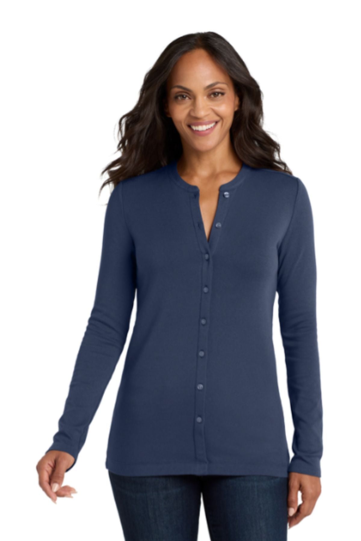 Port Authority® Women's Concept Stretch Button-Front Cardigan