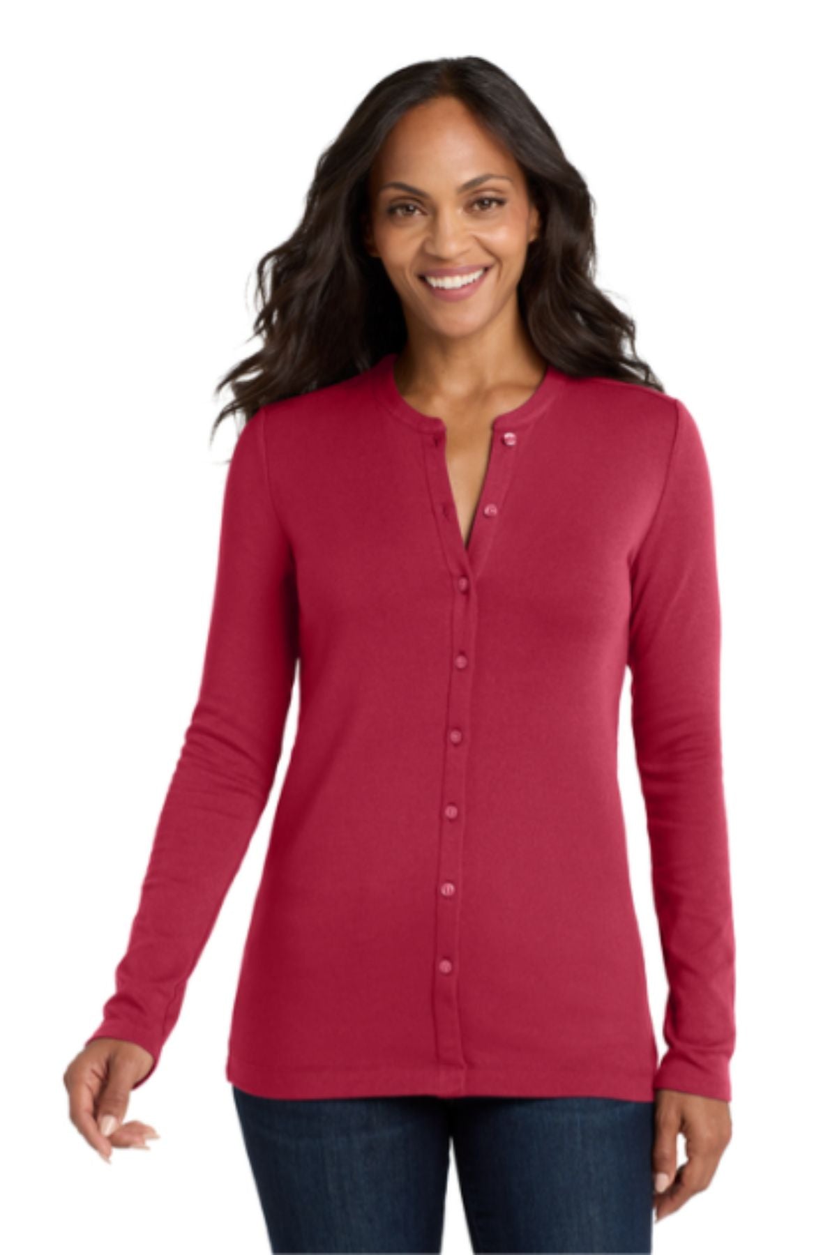 Port Authority® Women's Concept Stretch Button-Front Cardigan