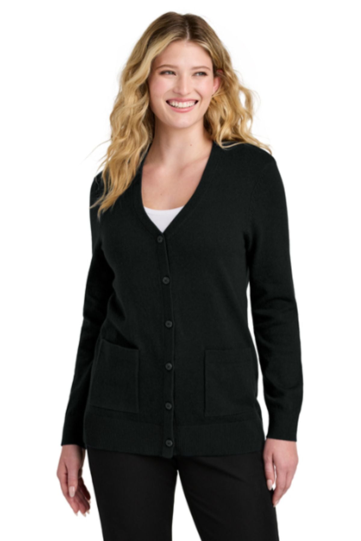 Port Authority® Women’s Easy Care Button-Up Cardigan Sweater