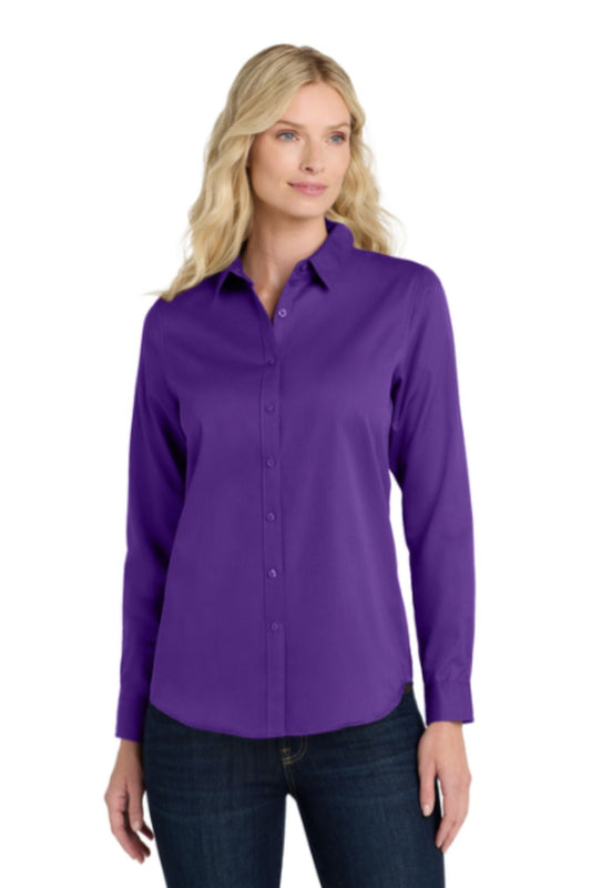Port Authority® Women's Long Sleeve SuperPro React™