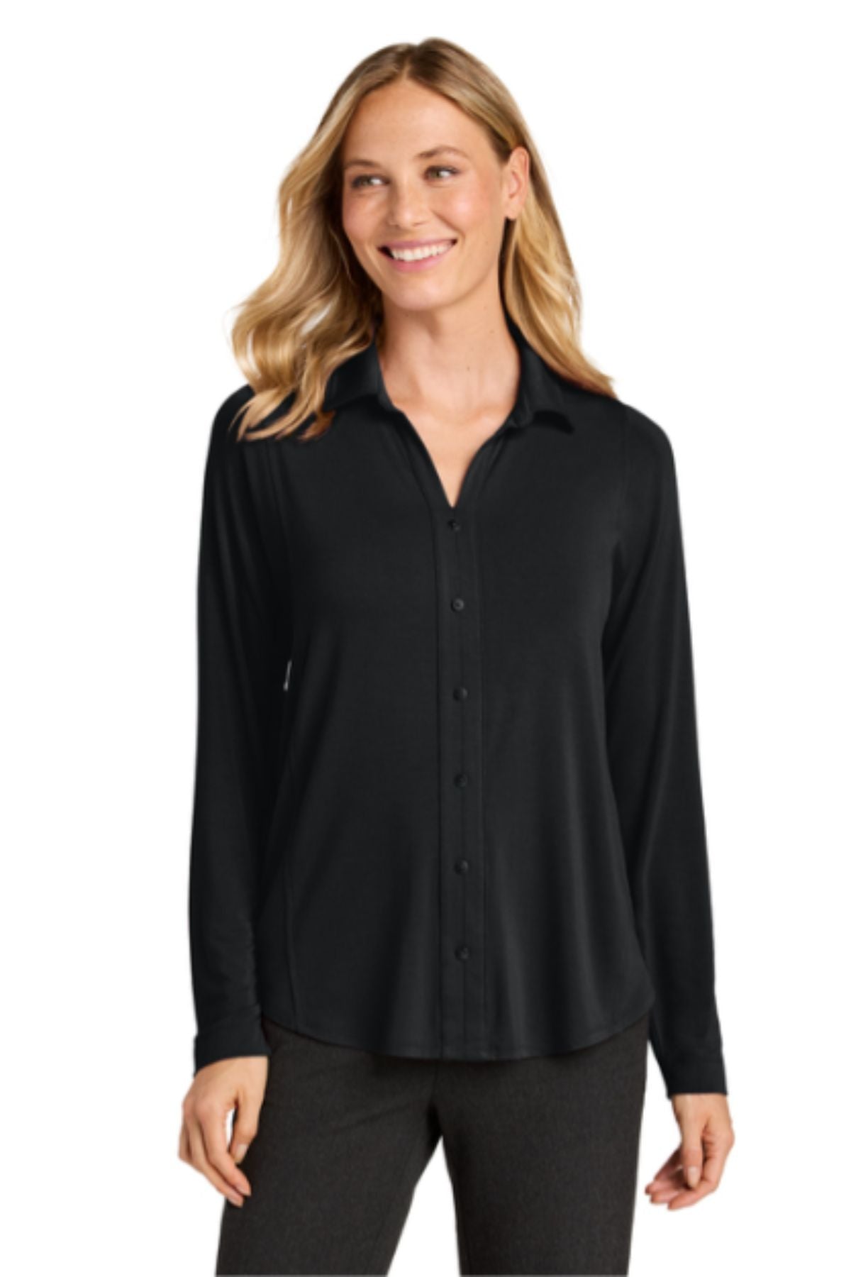 Port Authority® Women’s Luxe Knit Button Tunic