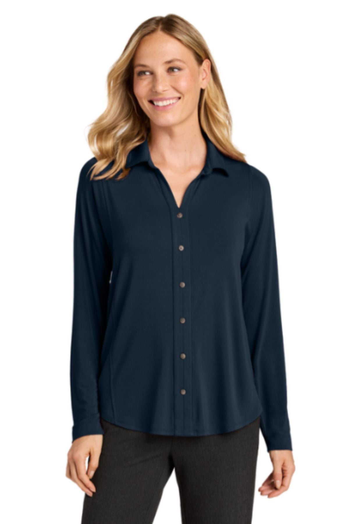 Port Authority® Women’s Luxe Knit Button Tunic