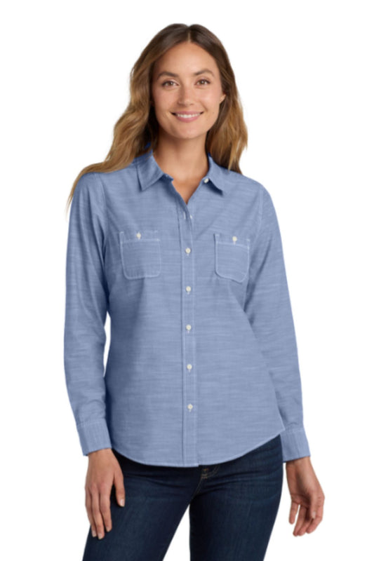 Port Authority® Women's Slub Chambray Shirt