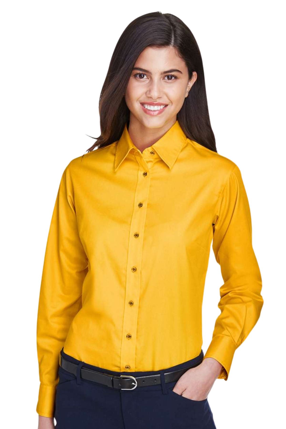 Women's Easy Blend™ Long Sleeve Twill Dress Shirt with Stain-Release