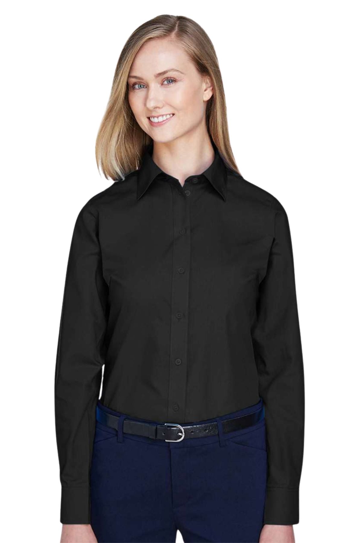 Women's Crown Collection Broadcloth Woven Dress Shirt
