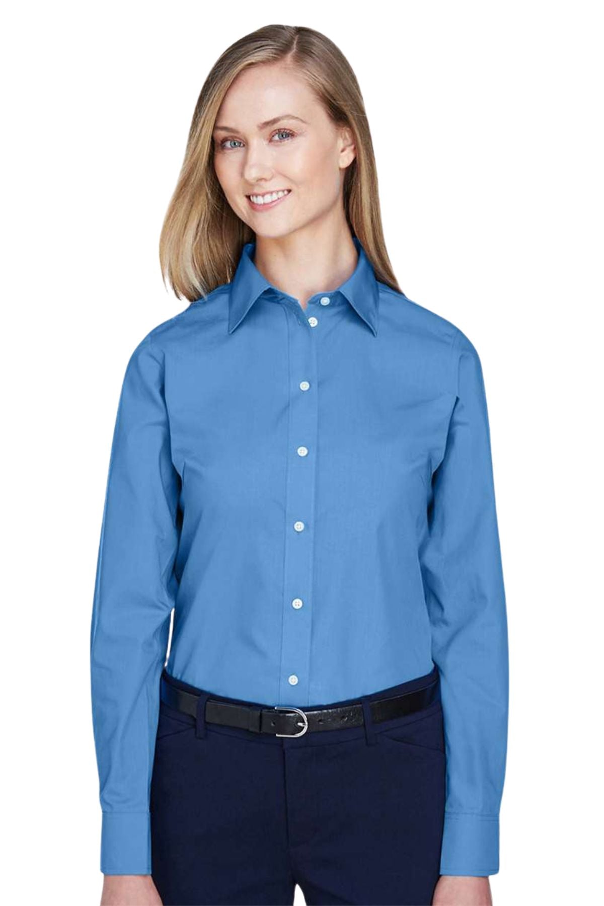 Women's Crown Collection Broadcloth Woven Dress Shirt