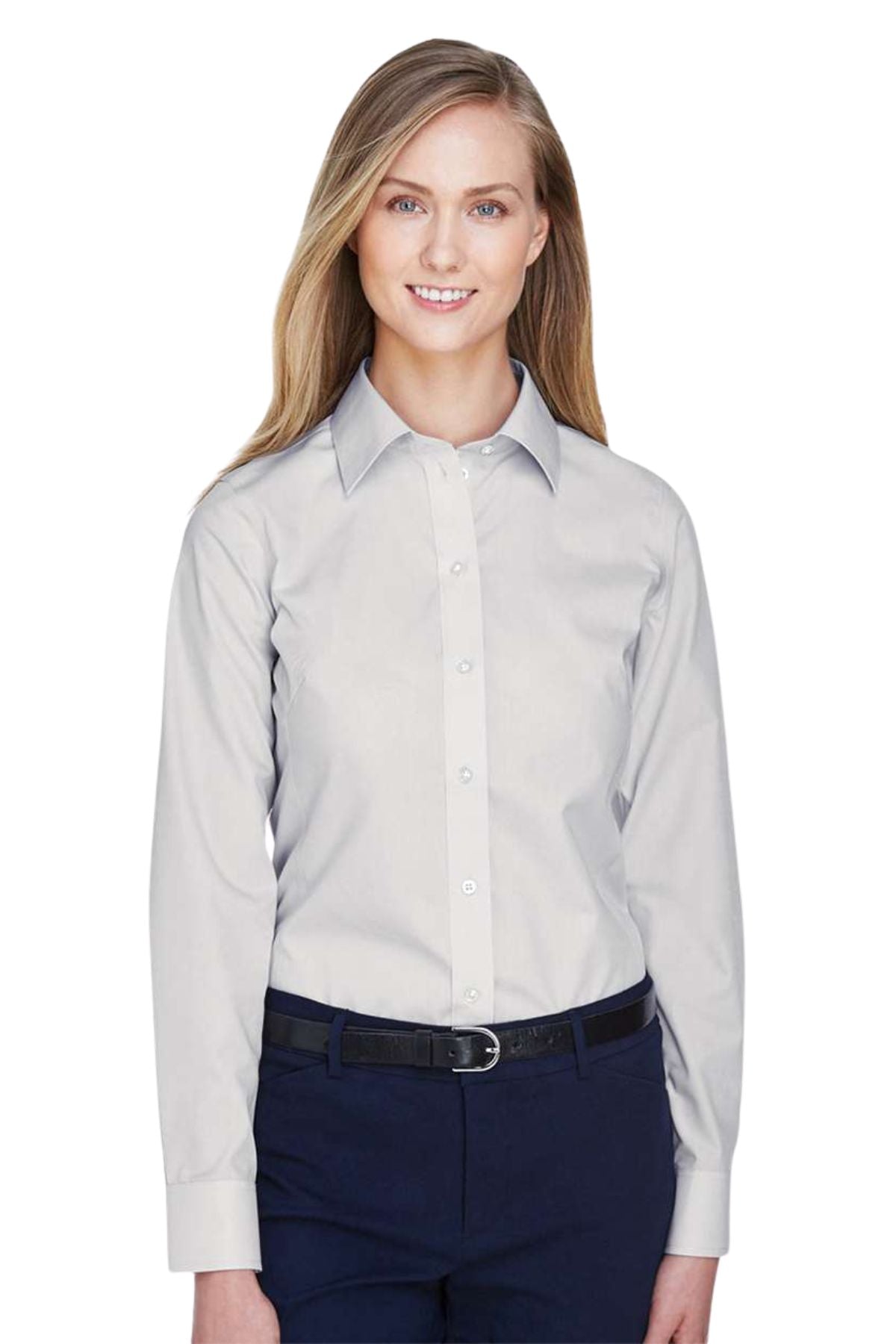 Women's Crown Collection Broadcloth Woven Dress Shirt