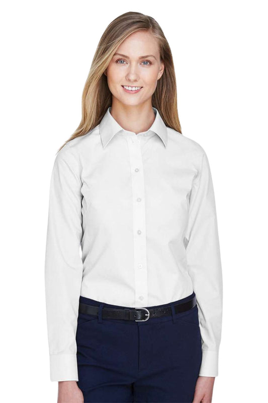 Women's Crown Collection Broadcloth Woven Dress Shirt