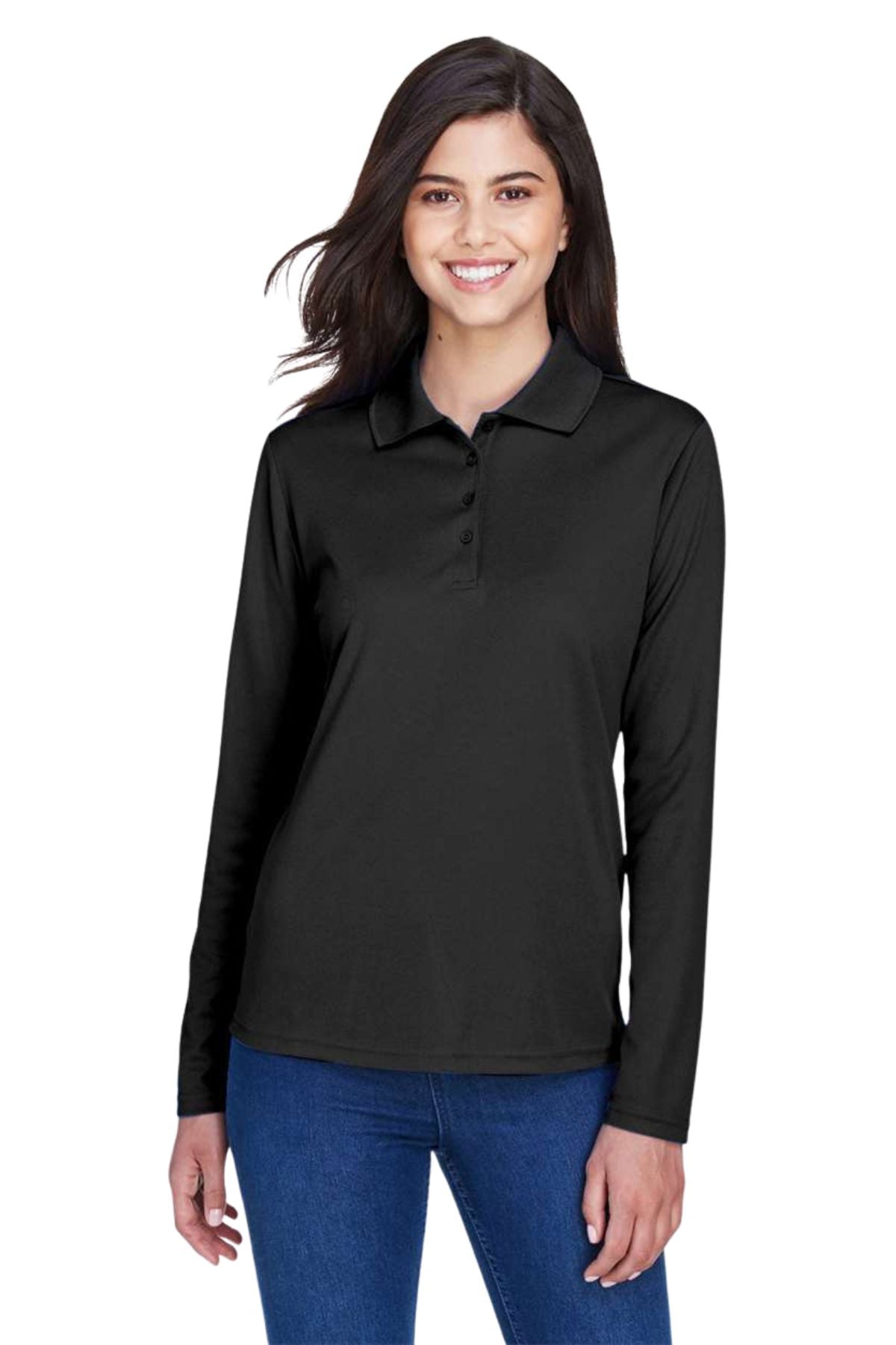 Women’s Pinnacle Performance Long Sleeve Pique Polo