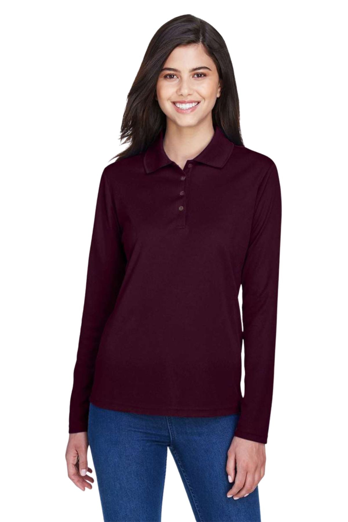 Women’s Pinnacle Performance Long Sleeve Pique Polo