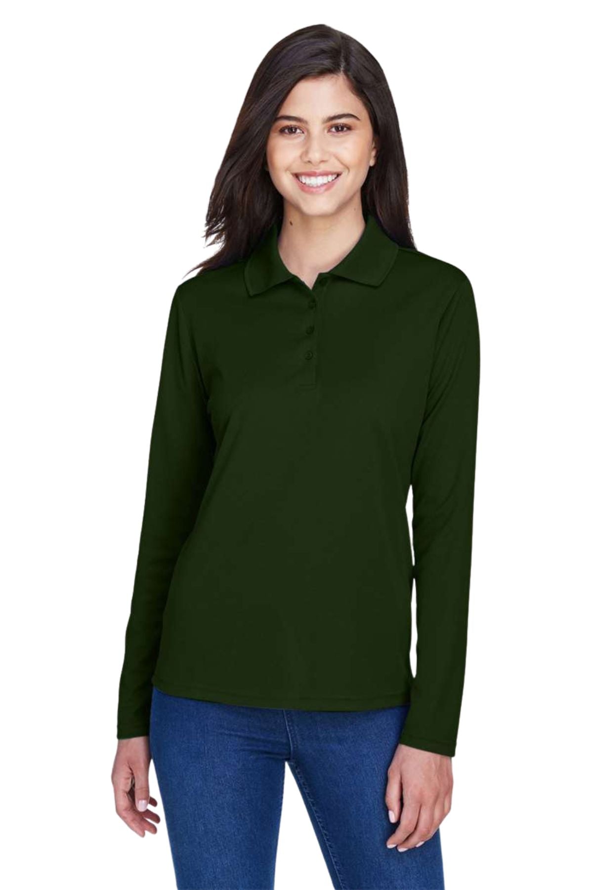 Women’s Pinnacle Performance Long Sleeve Pique Polo