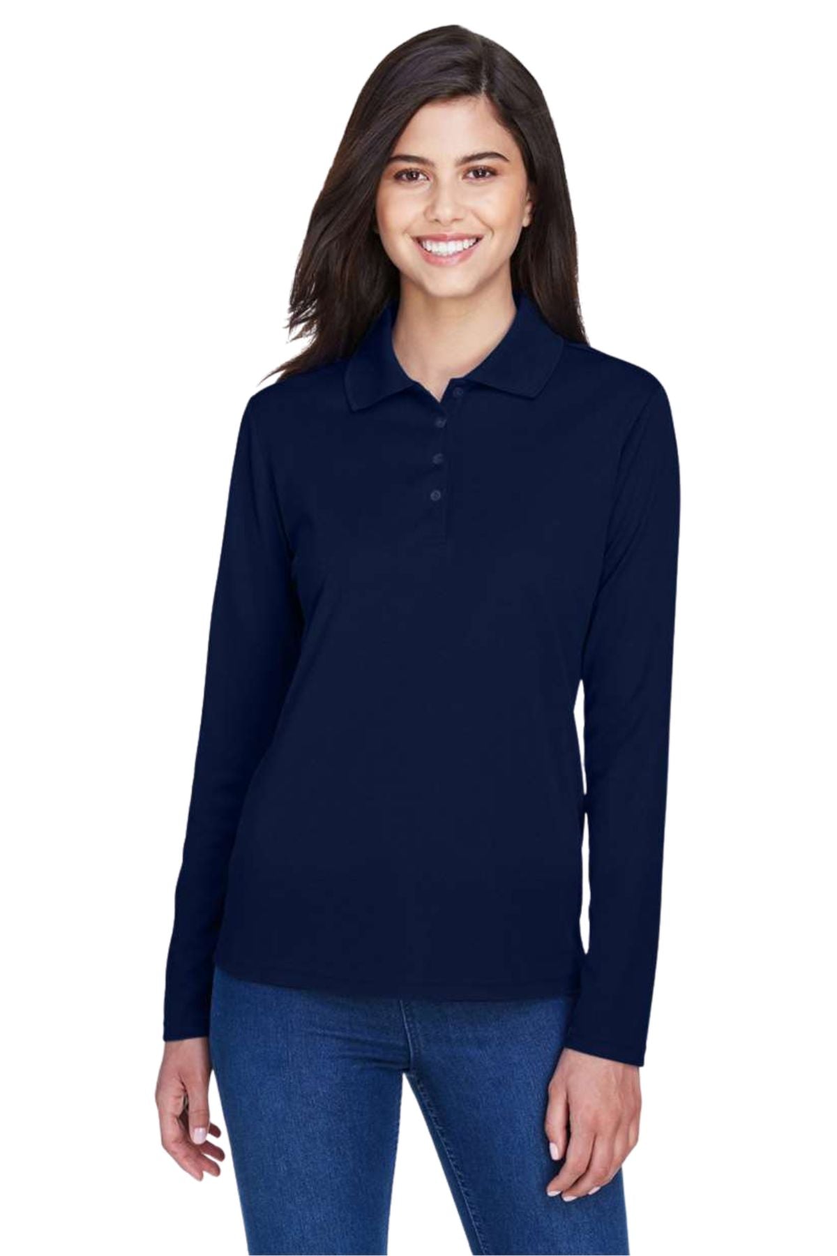 Women’s Pinnacle Performance Long Sleeve Pique Polo