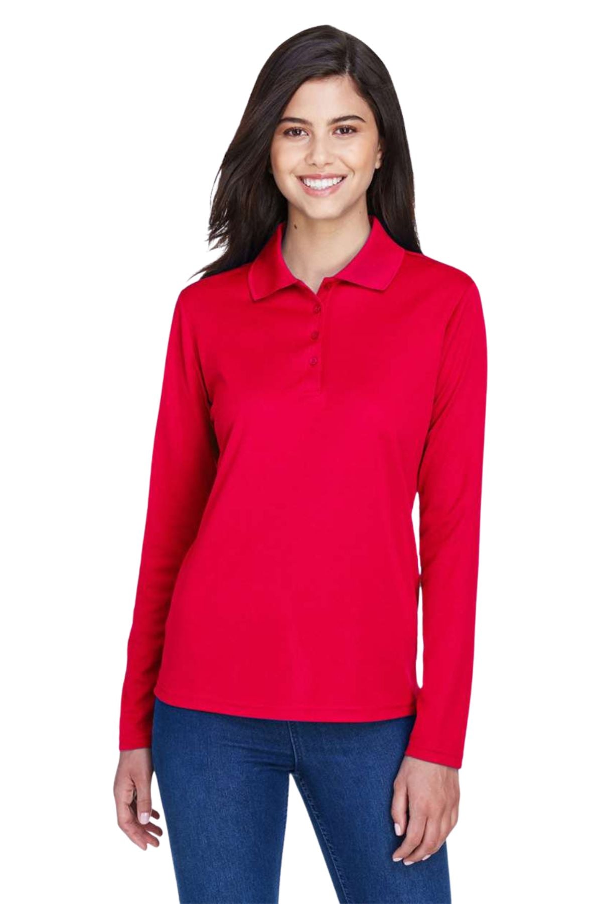Women’s Pinnacle Performance Long Sleeve Pique Polo