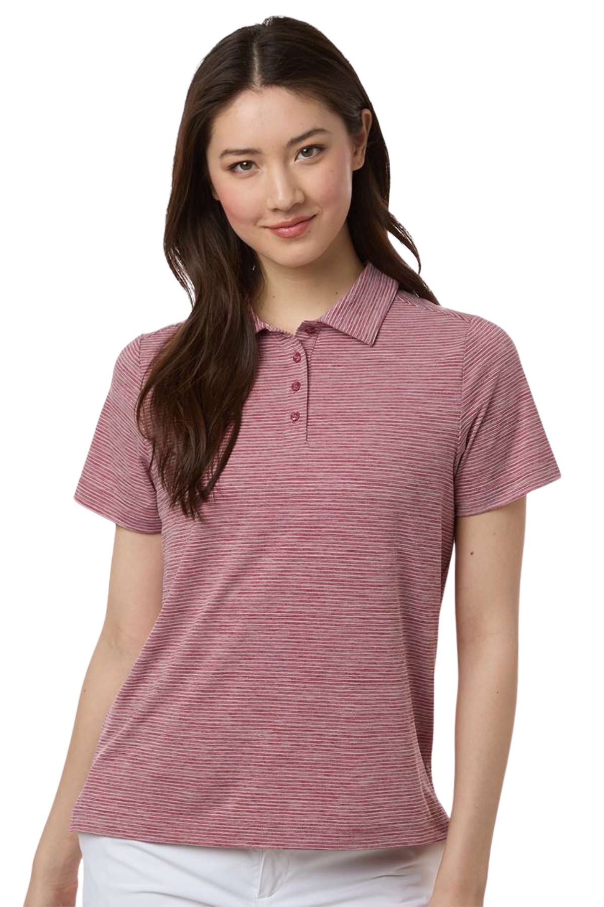 Women's Relay Heathered Stripe Polo