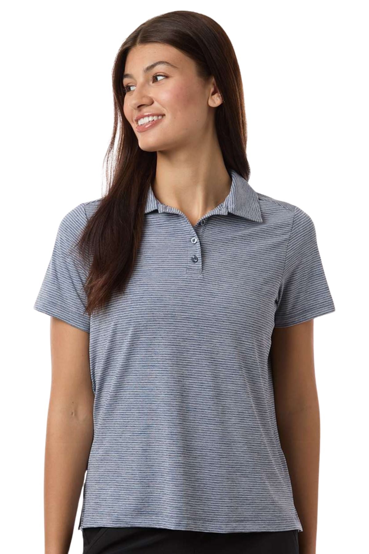 Women's Relay Heathered Stripe Polo