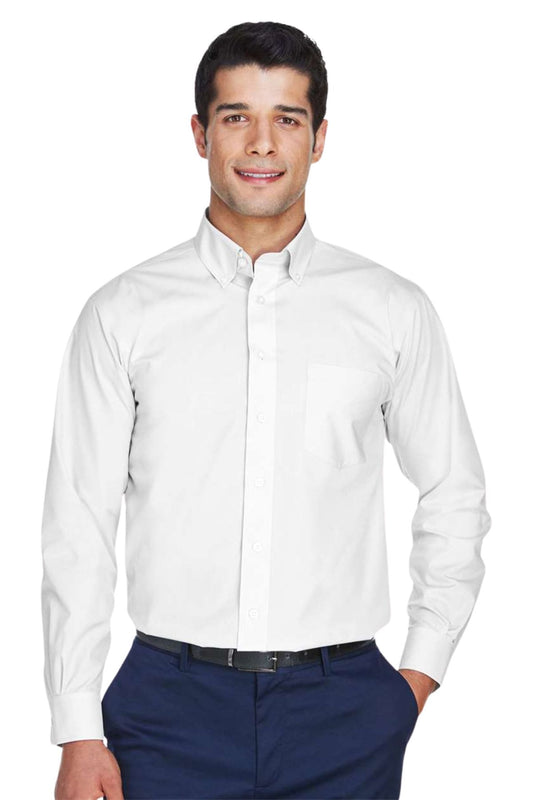Men's Crown Collection Broadcloth Woven Dress Shirt